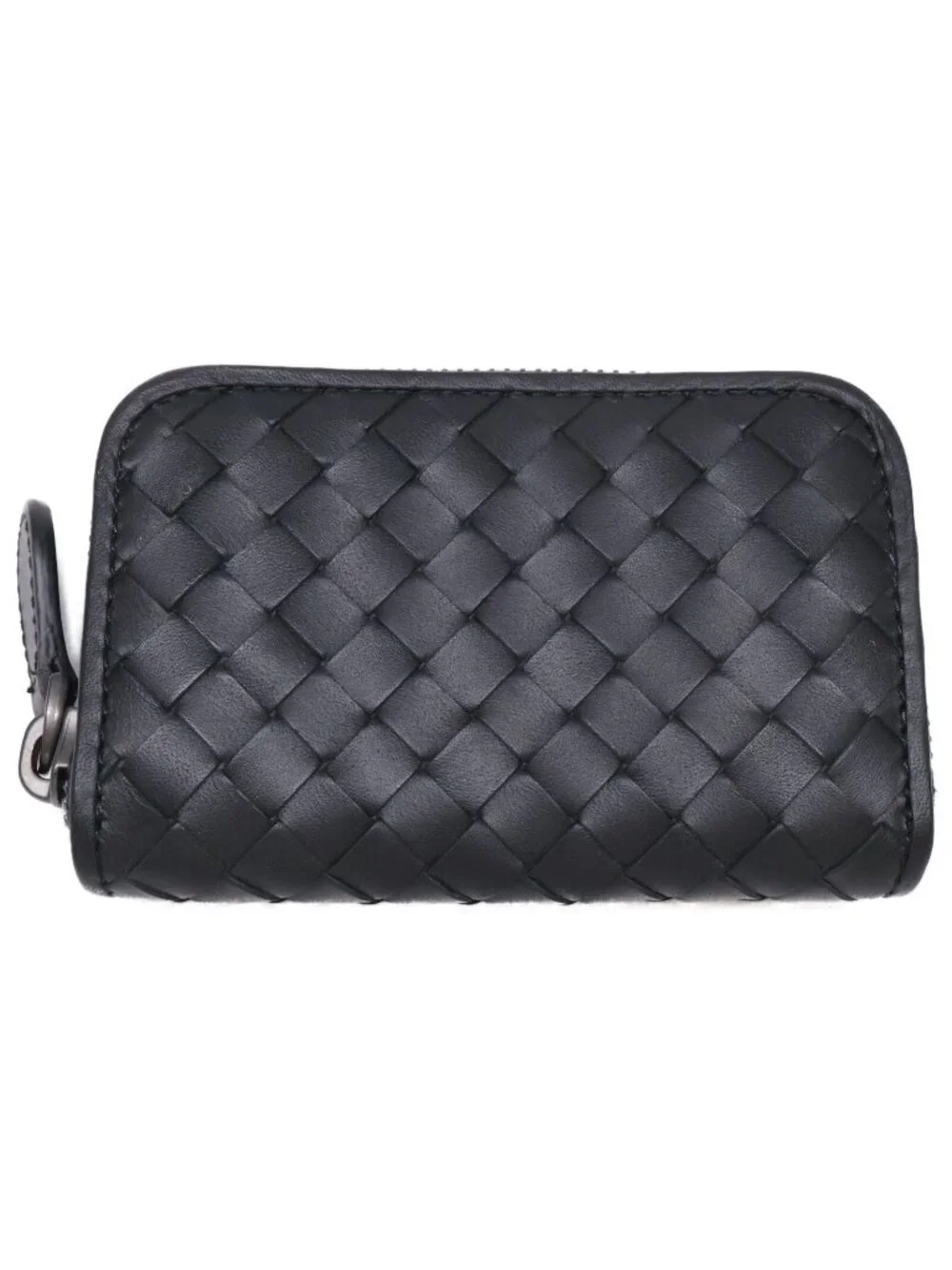 Bottega Veneta Intrecciato Coin Purse Black